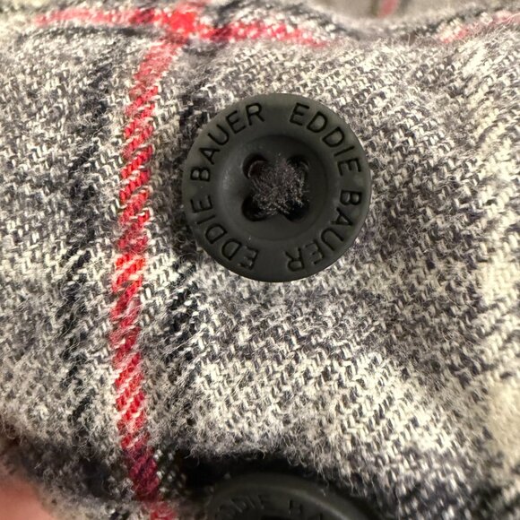 Eddie Bauer Women SZ M Cotton Plaid Button up - Picture 6 of 8